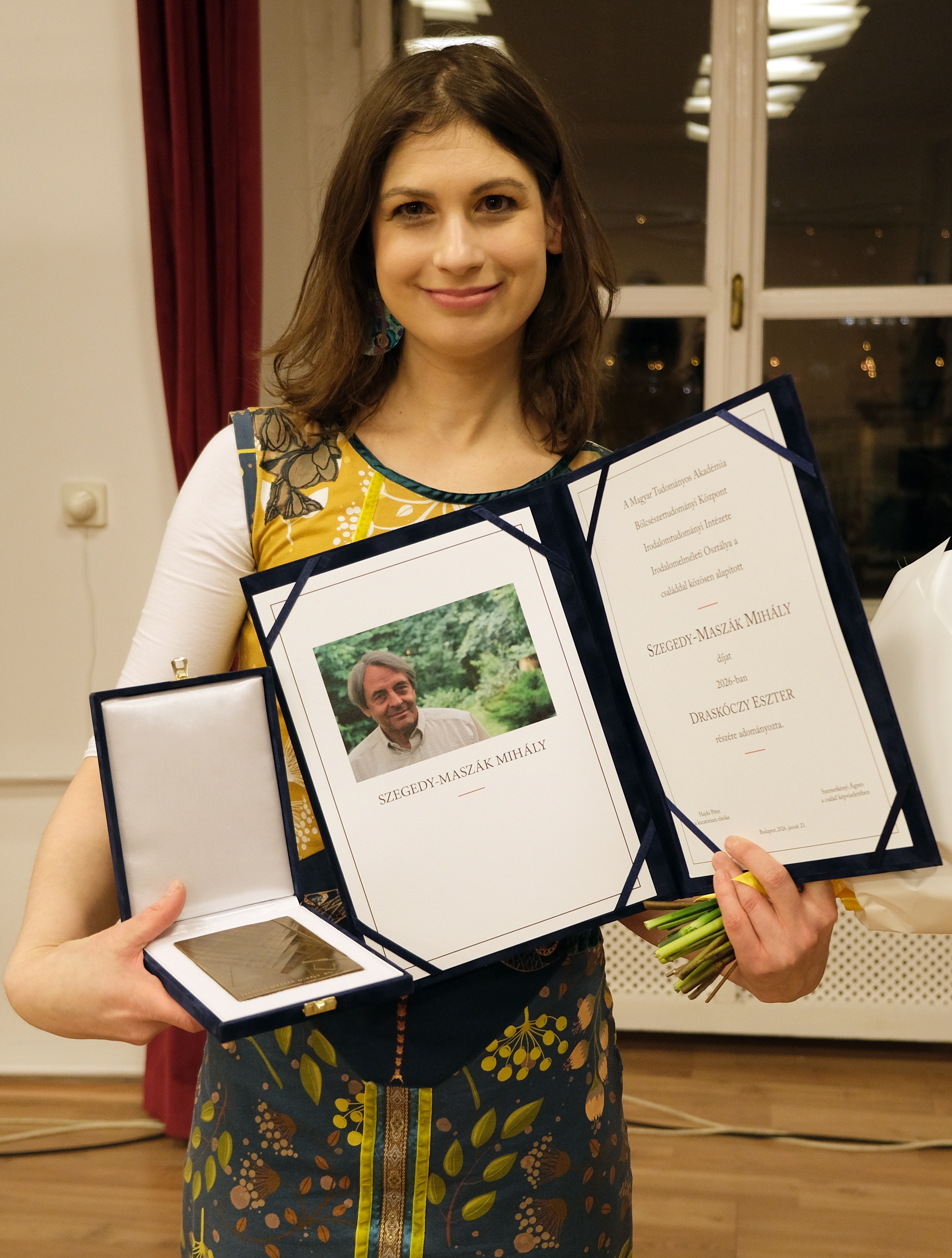 Draskóczy Eszter kapta a Szegedy-Maszák Mihály-díjat