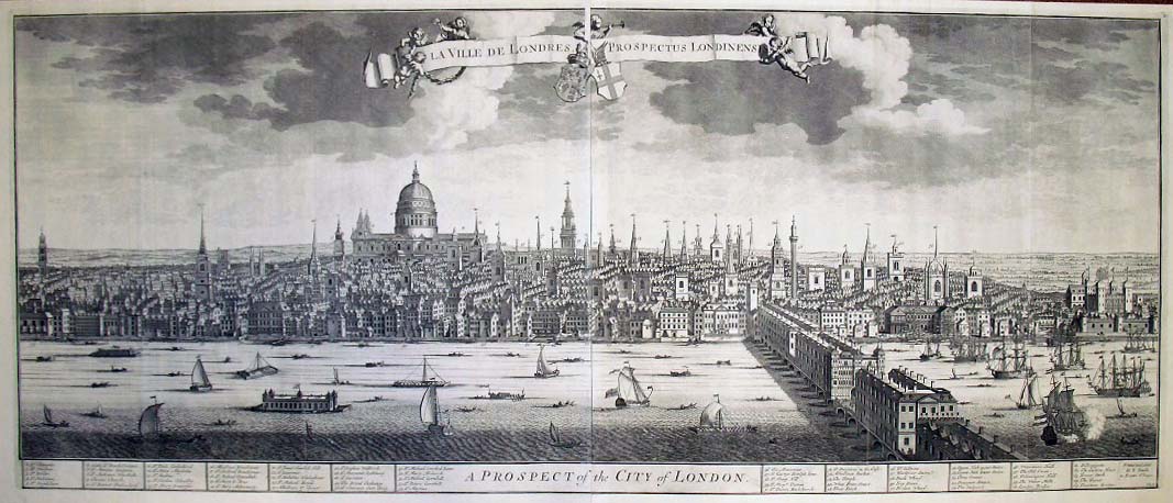 Joseph Smith A Prospect of the City of London ca. 1724