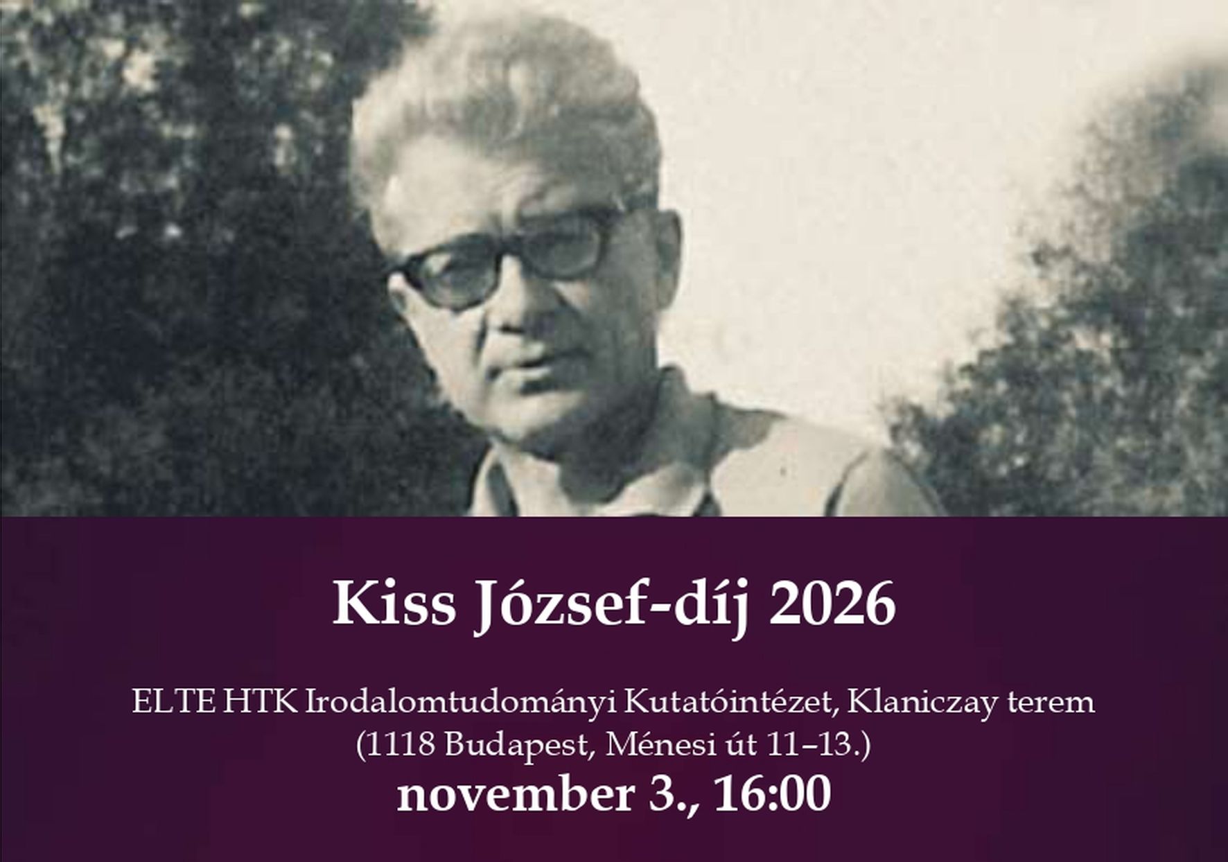 Kiss Jozsef dij 2026