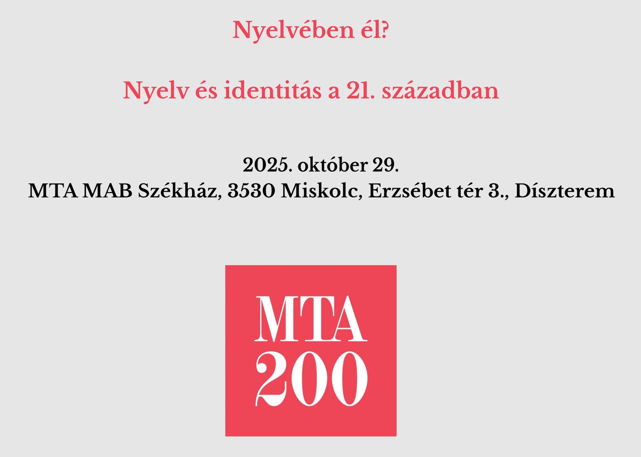 Nyelveben el konferencia