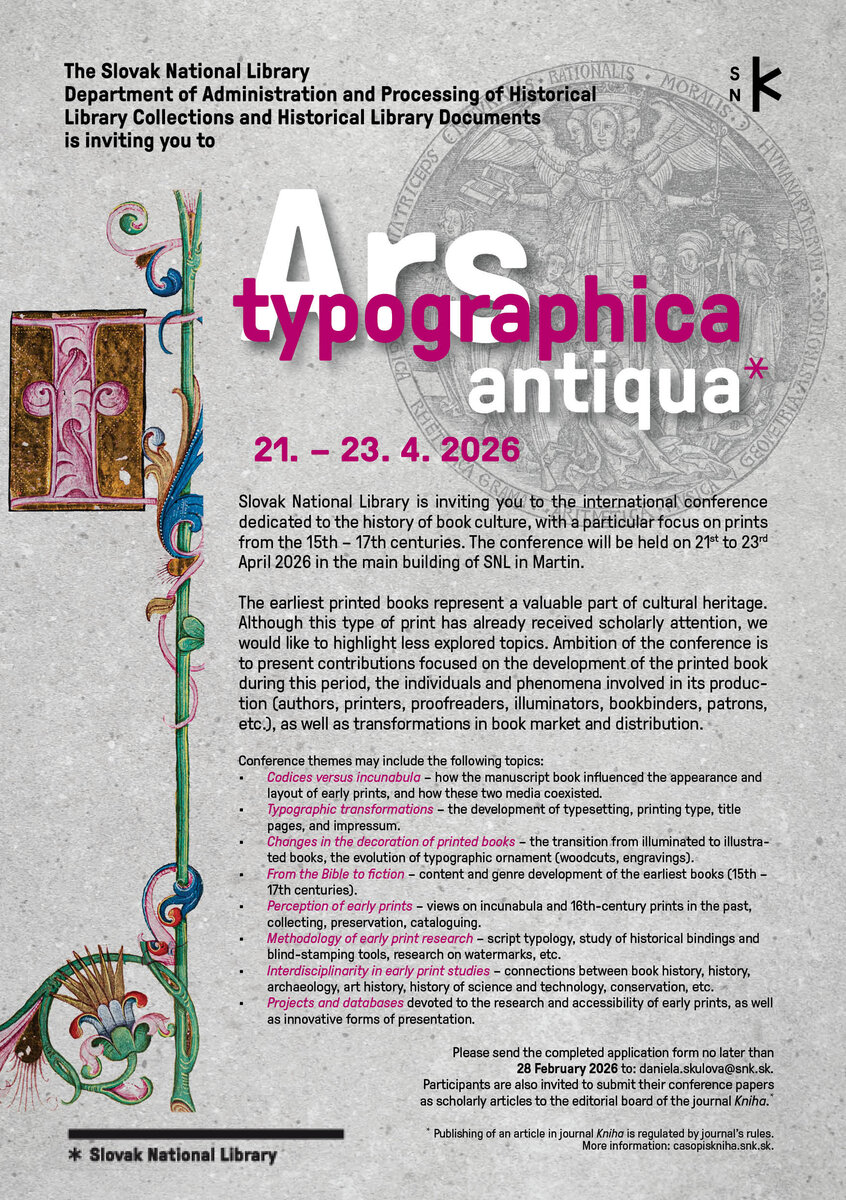 csm Konferencia Ars thypografica pozvanka