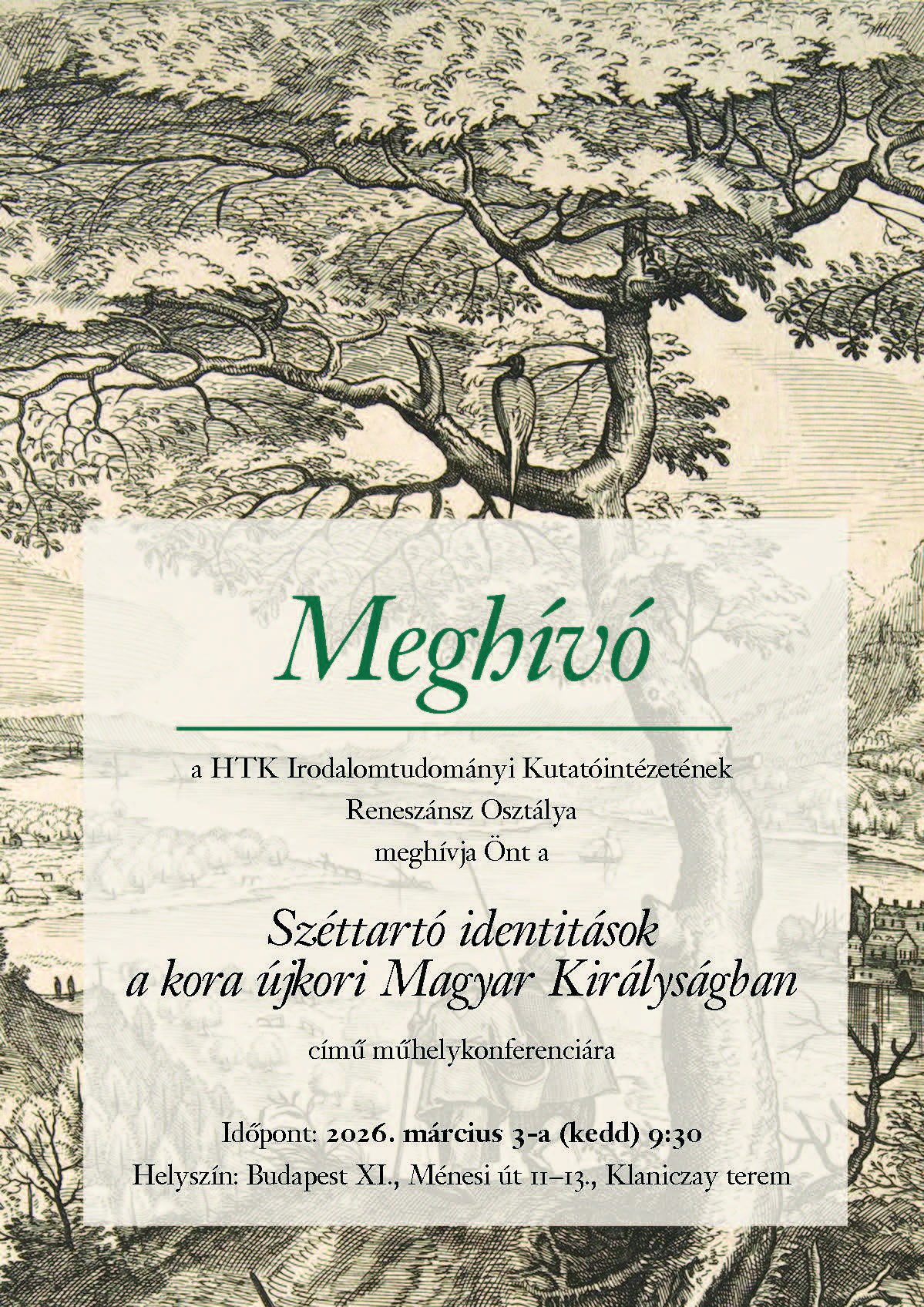 Műhelykonferencia a széttartó identitásokról a kora újkorban