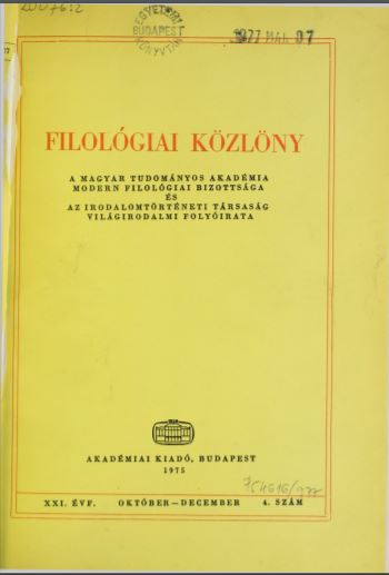 filologiai kozlony borito