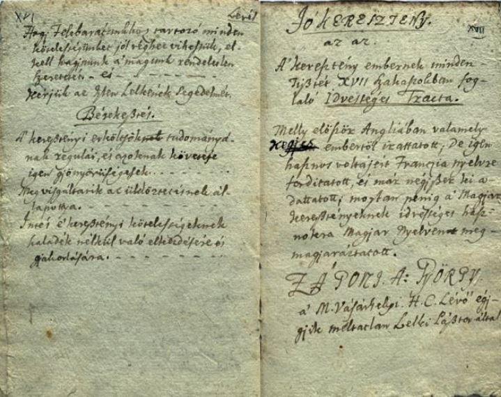 A hosszú reformáció és kéziratos nyilvánosság a 18. században