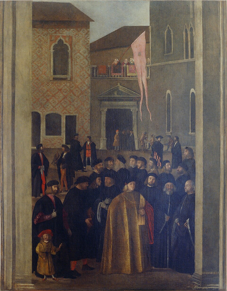 Carpaccio Lingresso del Podesta Contarini a Capodistria. Museo Civico Sartorio Trieste